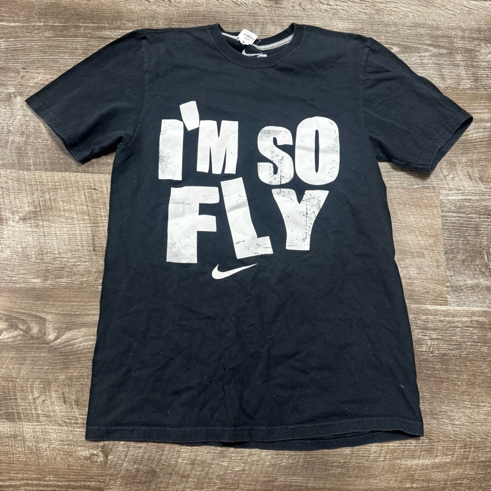 Nike Black T-Shirt “I’m So Fly” Size Medium